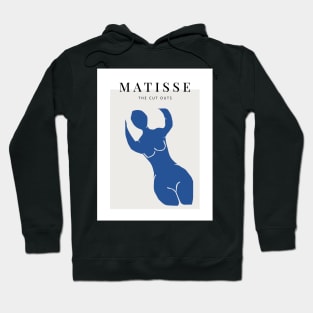 Matisse the blue woman scandivian art print Hoodie